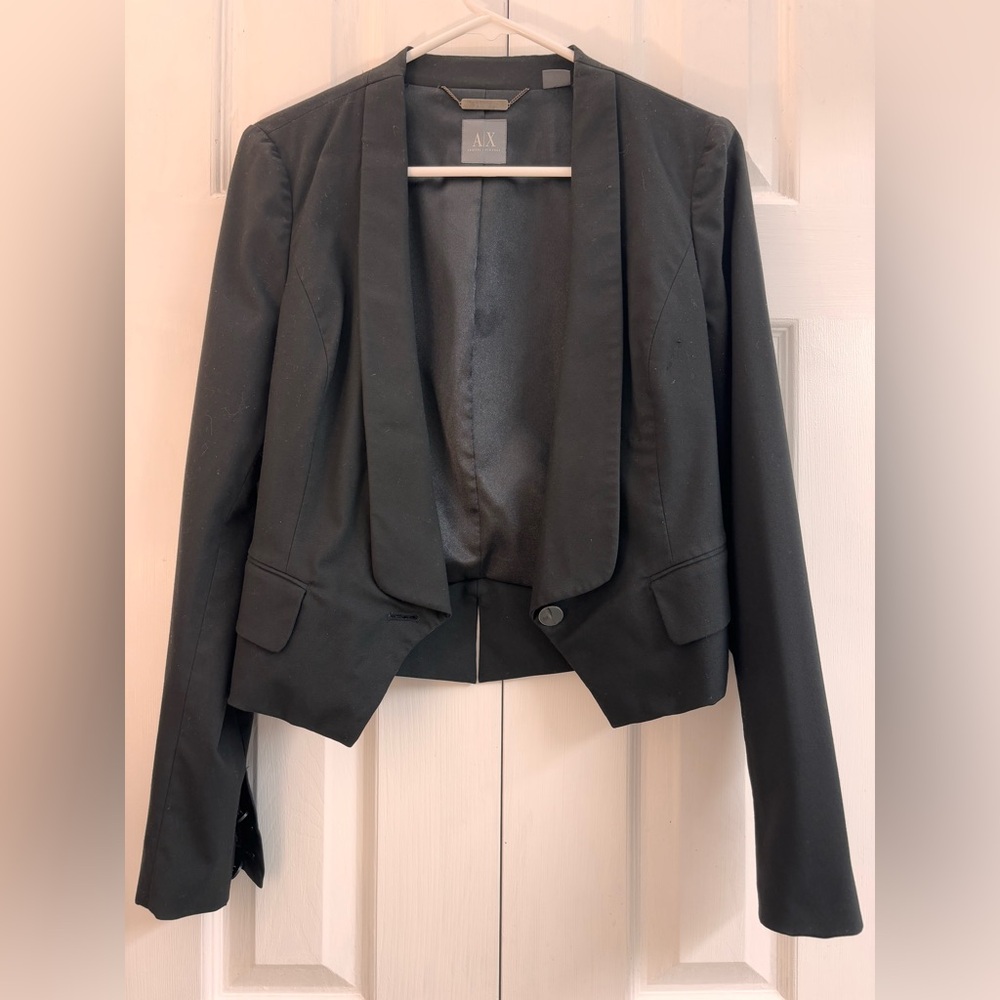 Women's Black Tuxedo Blazer Jacket